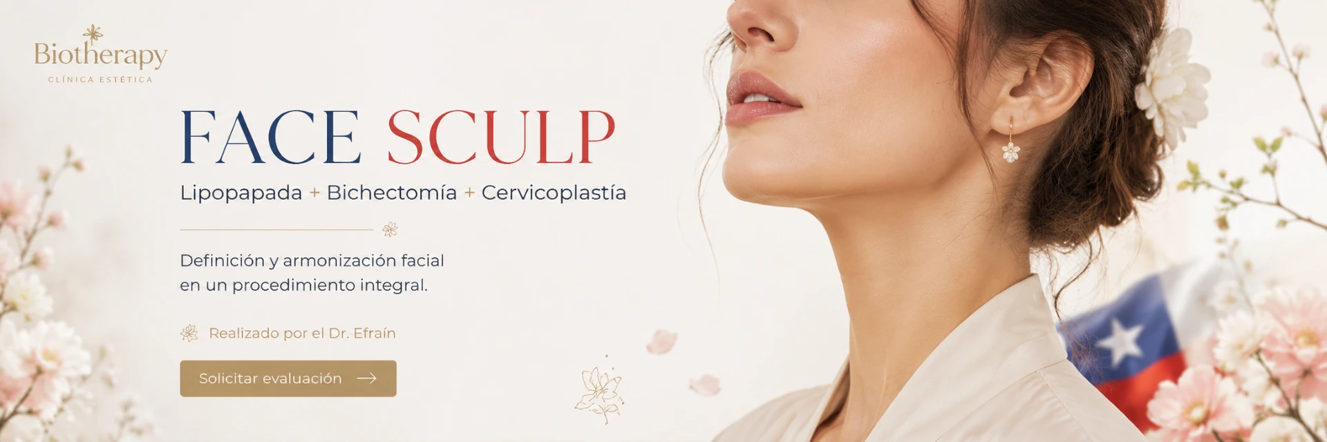 Face Sculp — Lipopapada + Bichectomía + Cervicoplastía